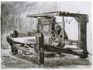 The Weaver at His Loom